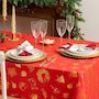 Voir la diapositive 2 : FEERIC LIGHT & CHRISTMAS Nappe Imprimée  Soir de Noël  140x360cm Rouge