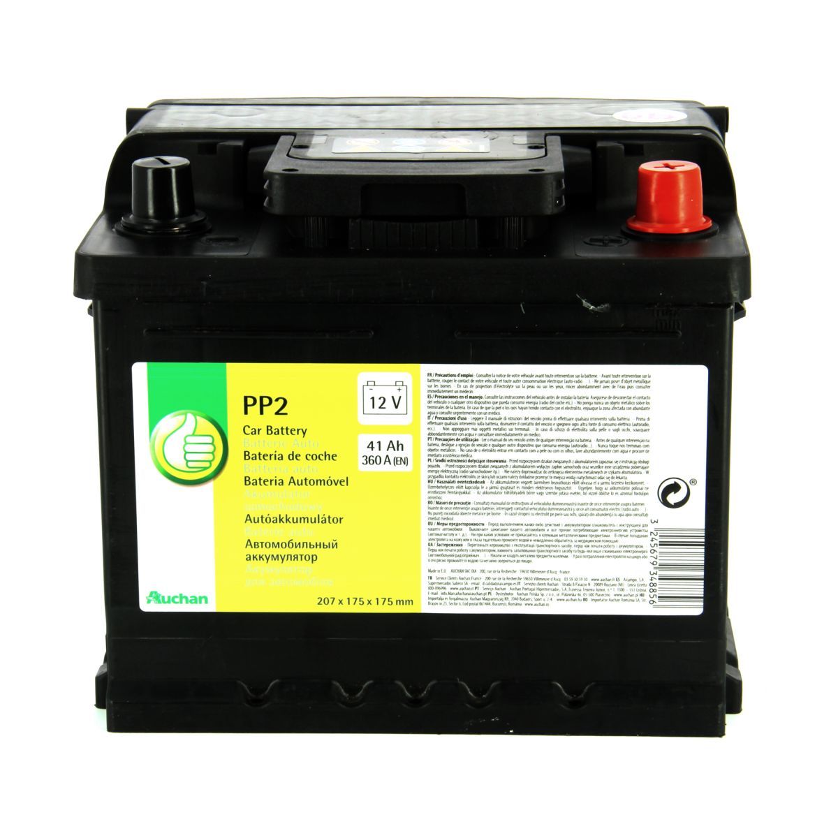 POUCE Batterie pour voiture 360A 41AH