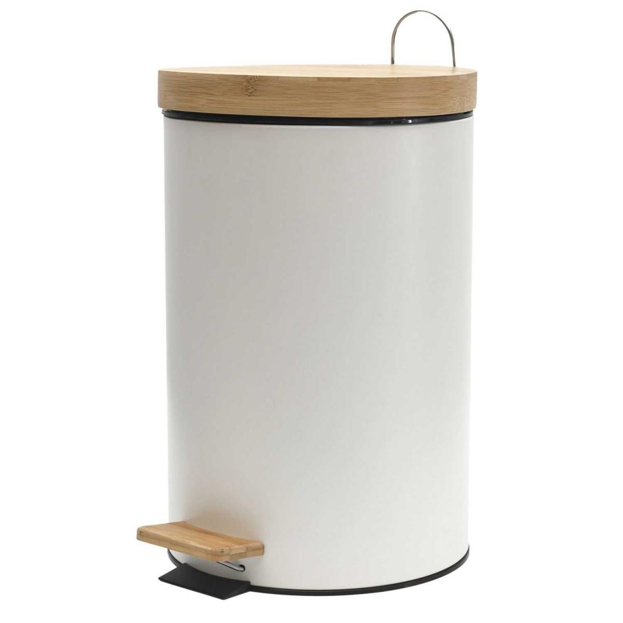 Voir la diapositive 2 : Je cherche une idee Lot de 2 poubelles à pédale  shari  15l blanc
