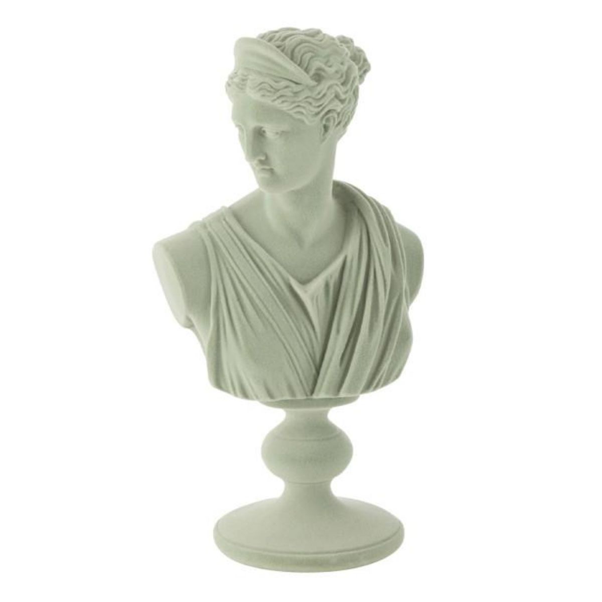 Paris Prix Buste Femme  Grecque  33cm Menthe