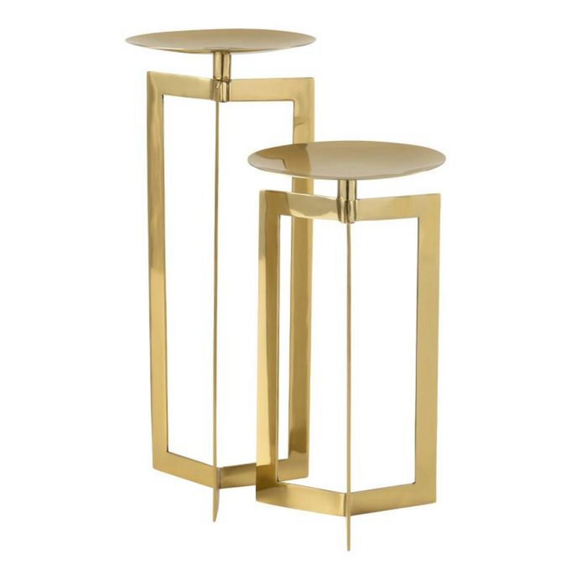 Paris Prix Photophore Design en Métal  Adia  29cm Or