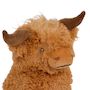 Voir la diapositive 2 : Atmosphera Kids Peluche Vache Écossaise  Betty  23cm Marron