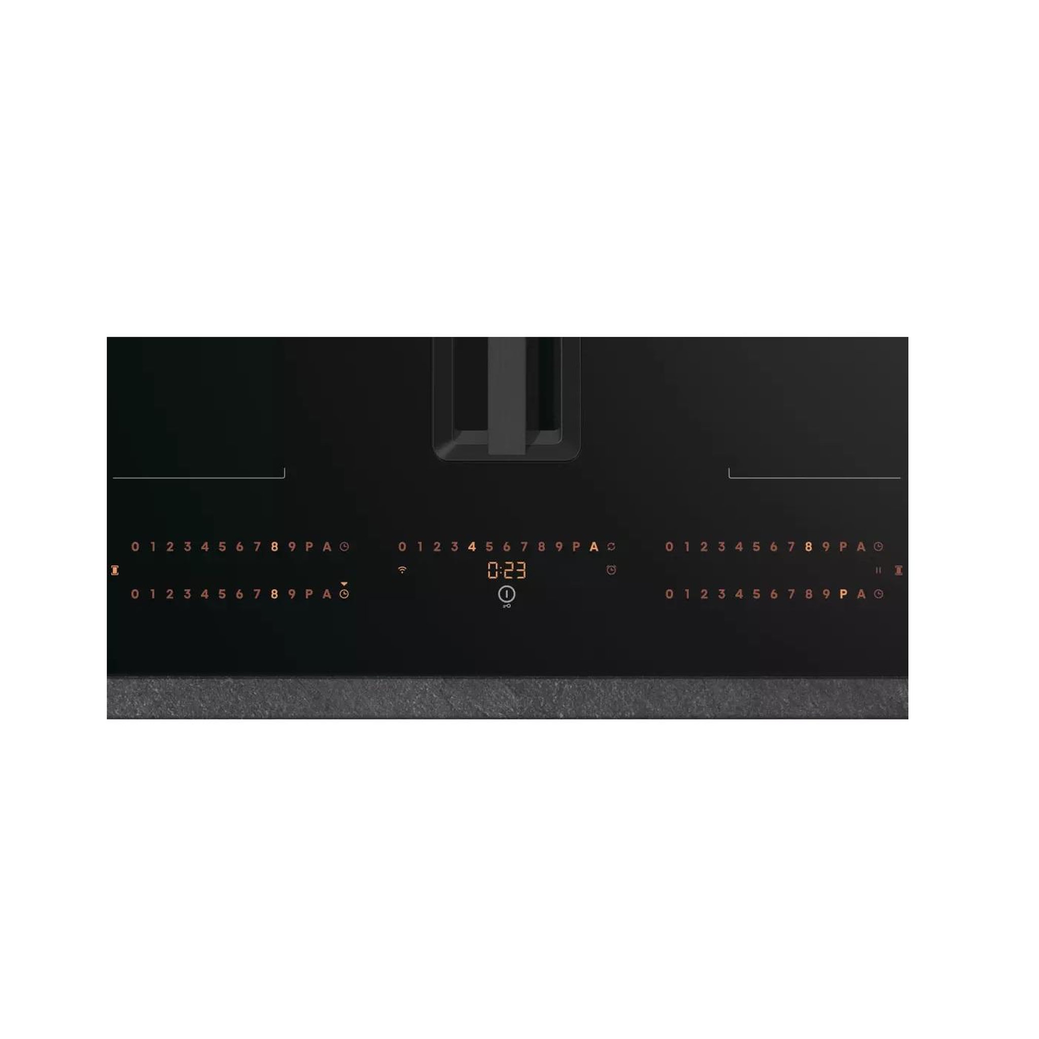 Voir la diapositive 4 : Hisense Plaque induction aspirante 4 feux 7160w noir - heh8443bscwf1