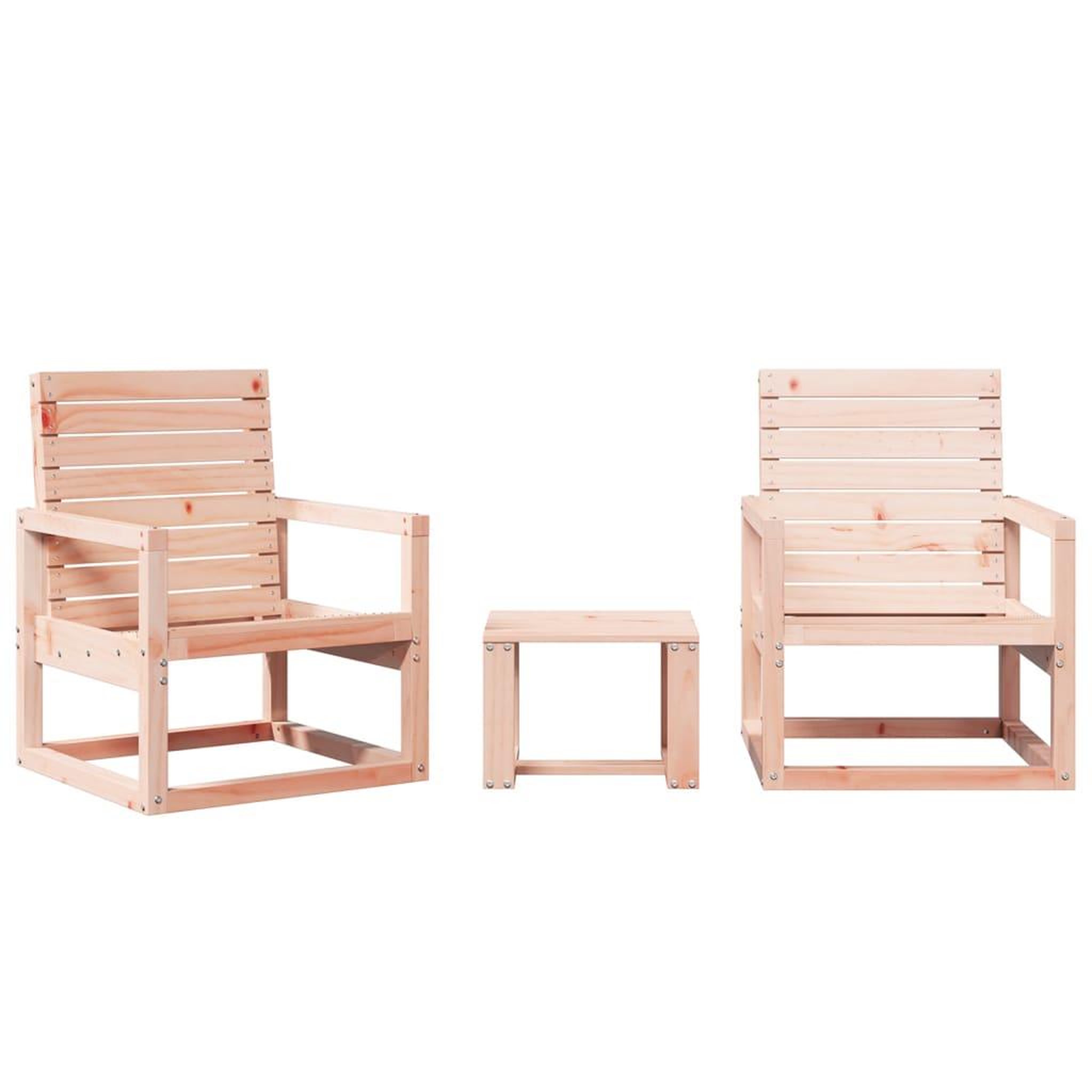 Voir la diapositive 2 : VIDAXL Salon de jardin 3 pcs bois massif douglas