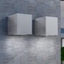 VIDAXL Applique murale d'exterieur en forme de cube 2 pcs