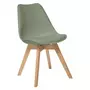 ATMOSPHERA Lot de 4 chaises design scandinave Baya - Vert
