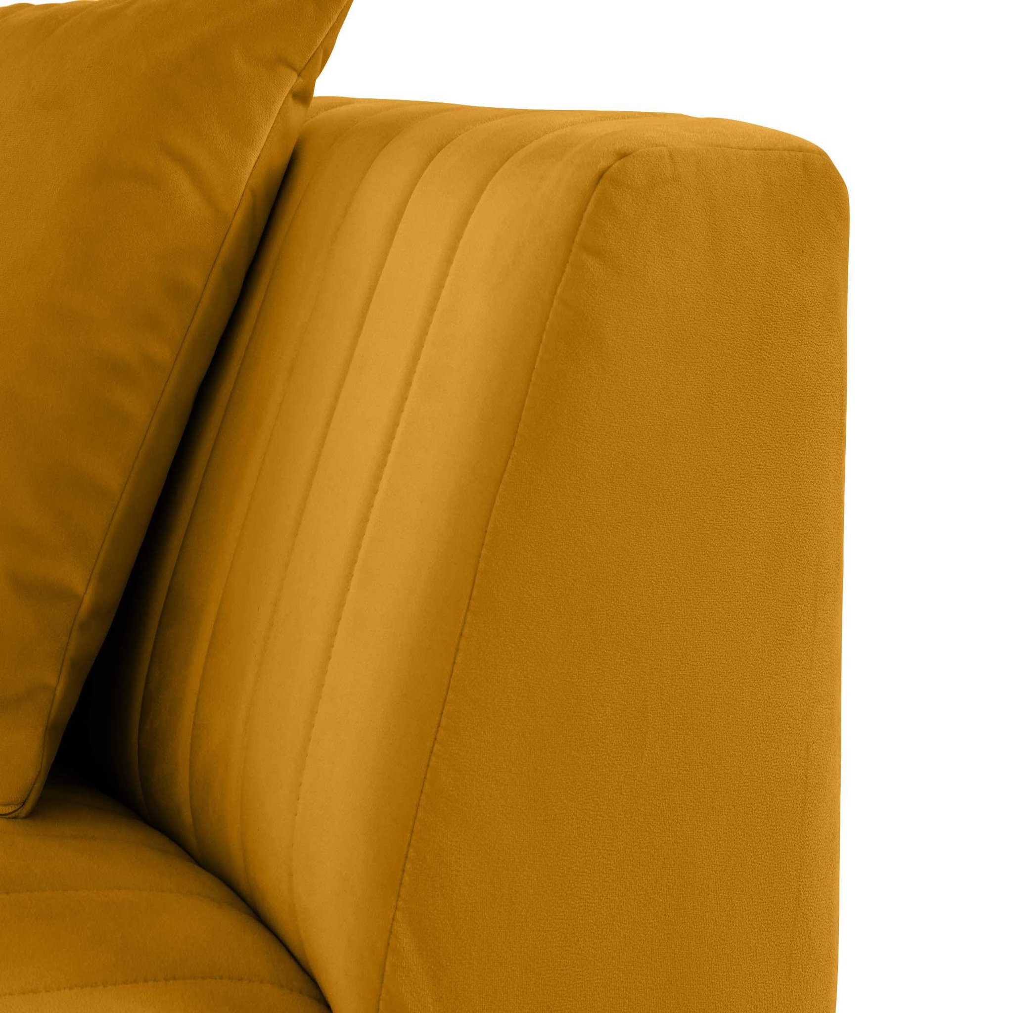 Voir la diapositive 5 : LISA DESIGN Nova - module d'assise d'angle réversible - en velours