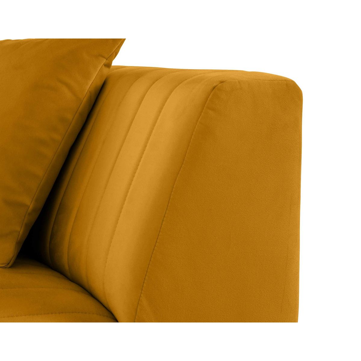 LISA DESIGN Nova - module d'assise d'angle réversible - en velours