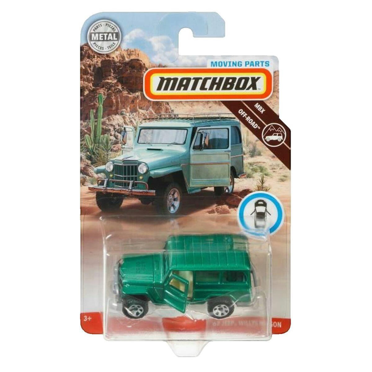 Matchbox Petite voiture Matchbox 1948 Willys Jeep rouge