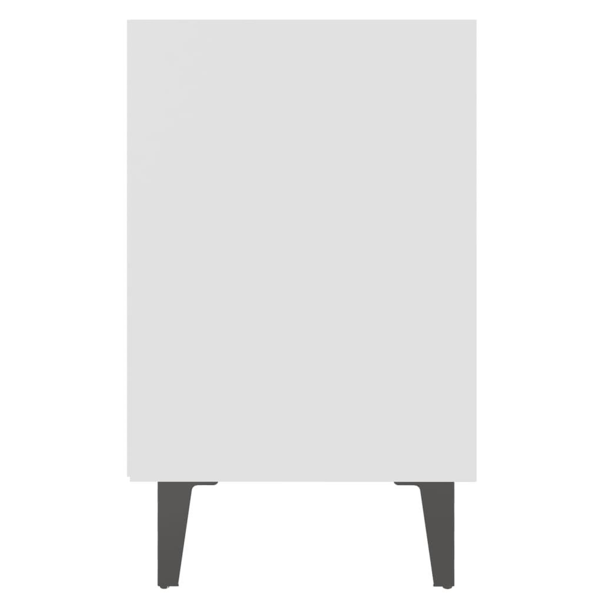 Voir la diapositive 5 : VIDAXL Table de chevet avec pieds en metal blanc 40x30x50 cm