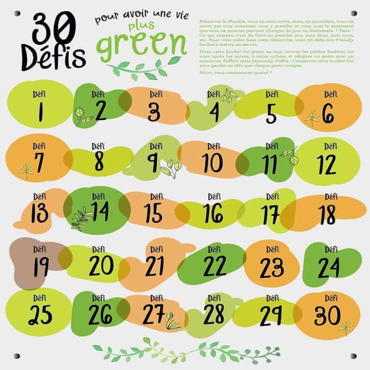 30 DEFIS POUR AVOIR UNE VIE PLUS GREEN, Hachette Pratique