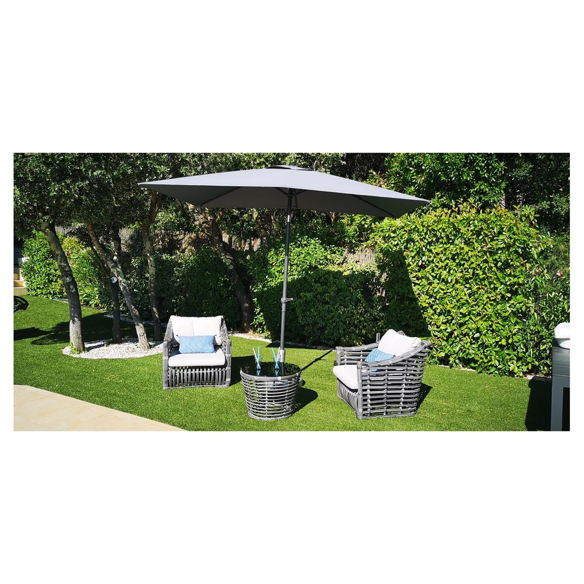 Voir la diapositive 2 : Givex Parasol droit - Gris - TILT