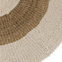 Voir la diapositive 2 : Paris Prix Tapis Rond Déco  Zostère  150cm Blanc & Naturel
