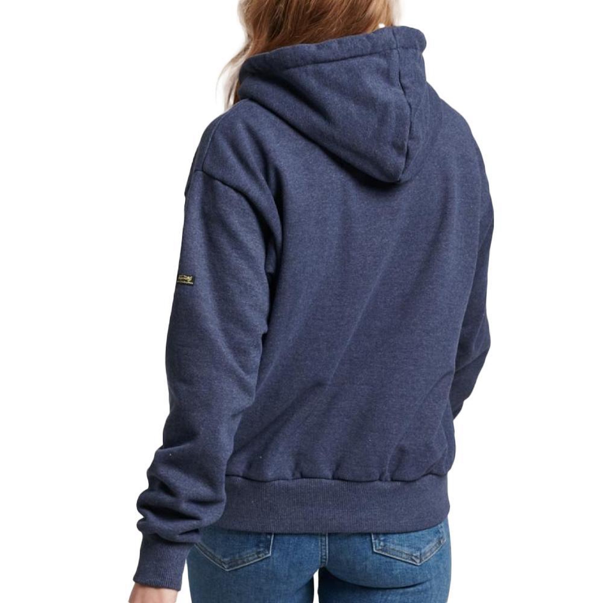 Voir la diapositive 2 : SUPERDRY Sweat à Capuche Marine Femme Superdry Tonal Vl Graphic