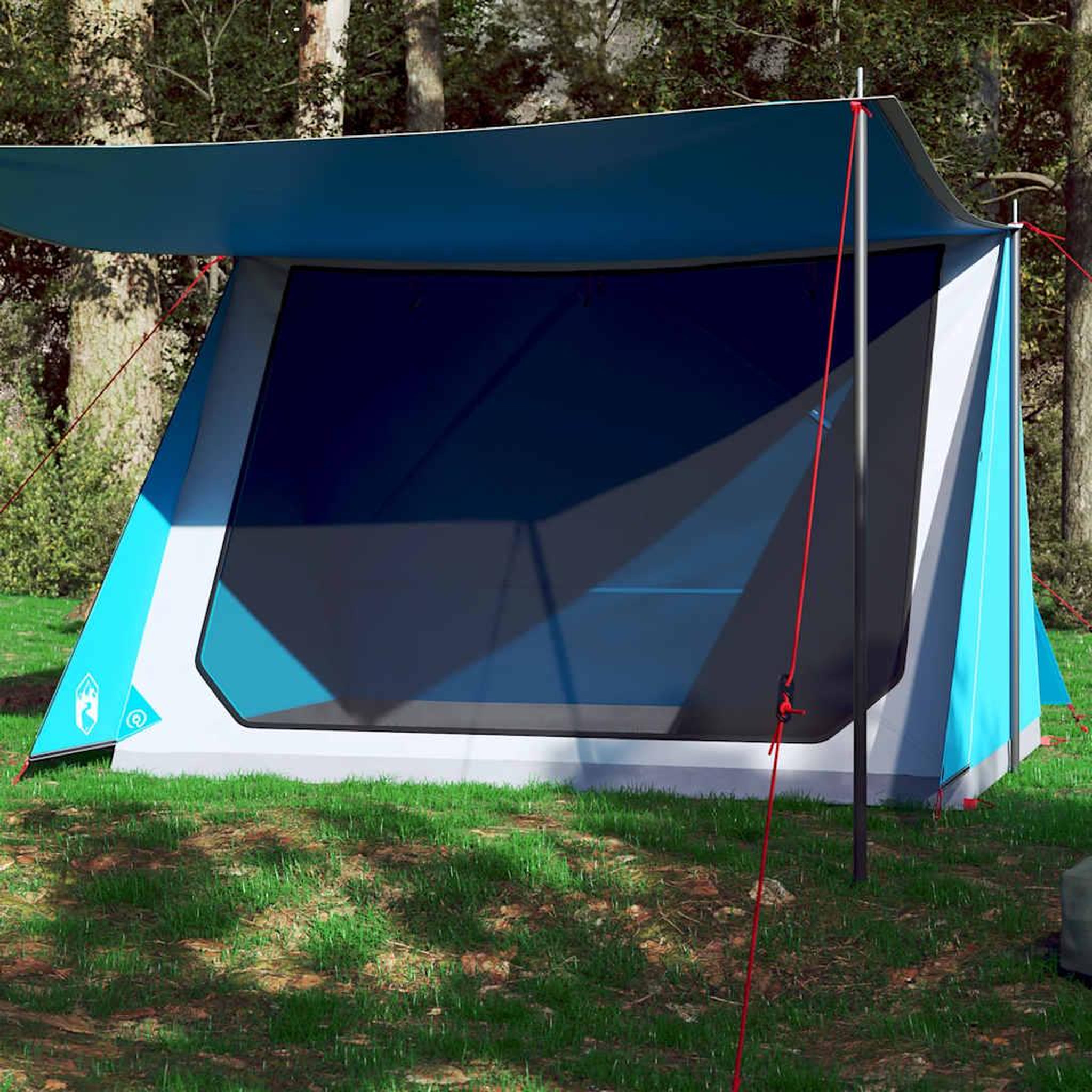 VIDAXL Tente de camping 2 personnes bleu impermeable