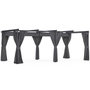 Voir la diapositive 3 : ID MARKET Pergola édition intégrale moustiquaire toit rétractable 3x6 M et 6 rideaux gris