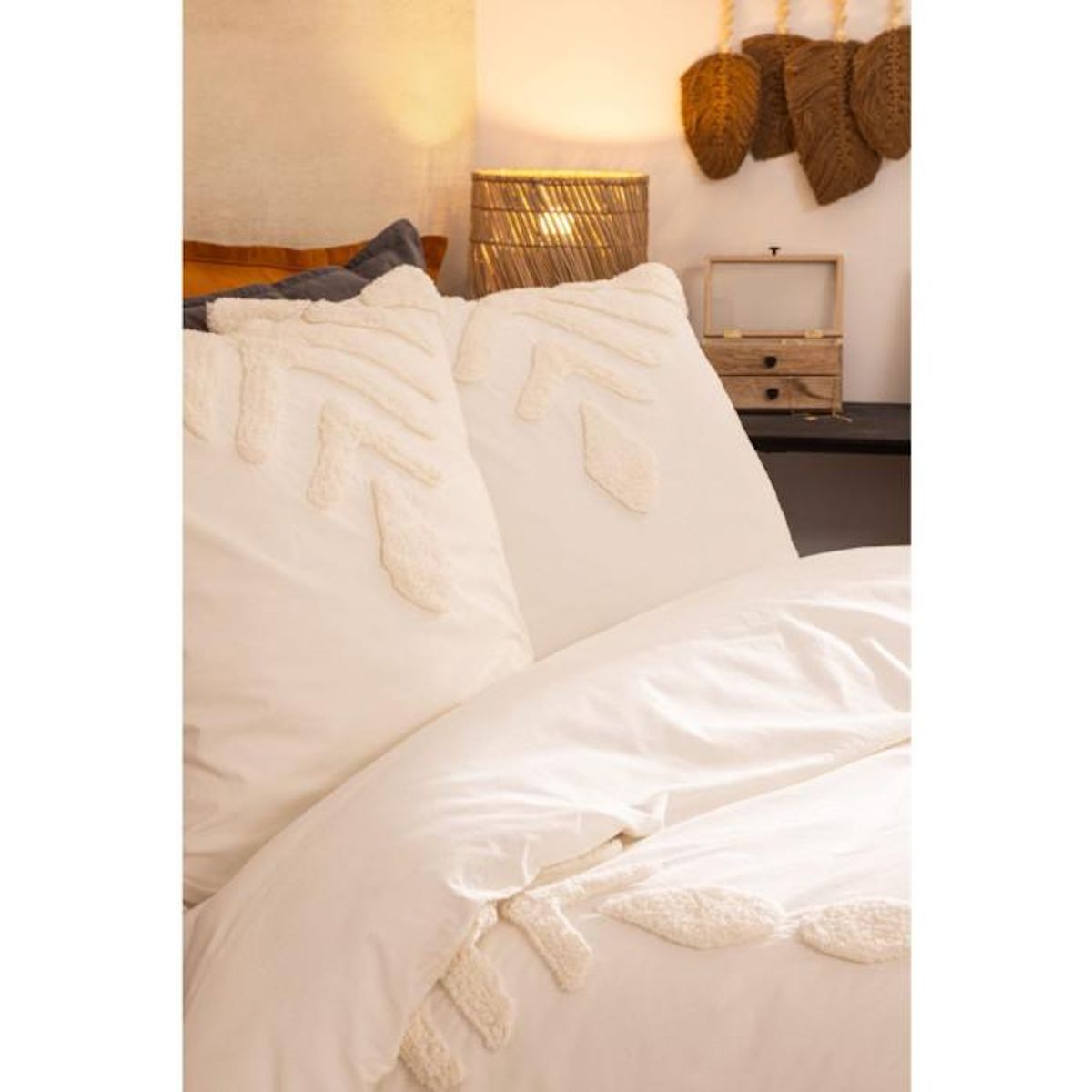 ATMOSPHERA Parure de Lit Tufté  Inuit Dreams  240x220cm Ivoire