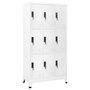 Voir la diapositive 1 : VIDAXL Armoire a casiers Blanc 90x45x180 cm Acier
