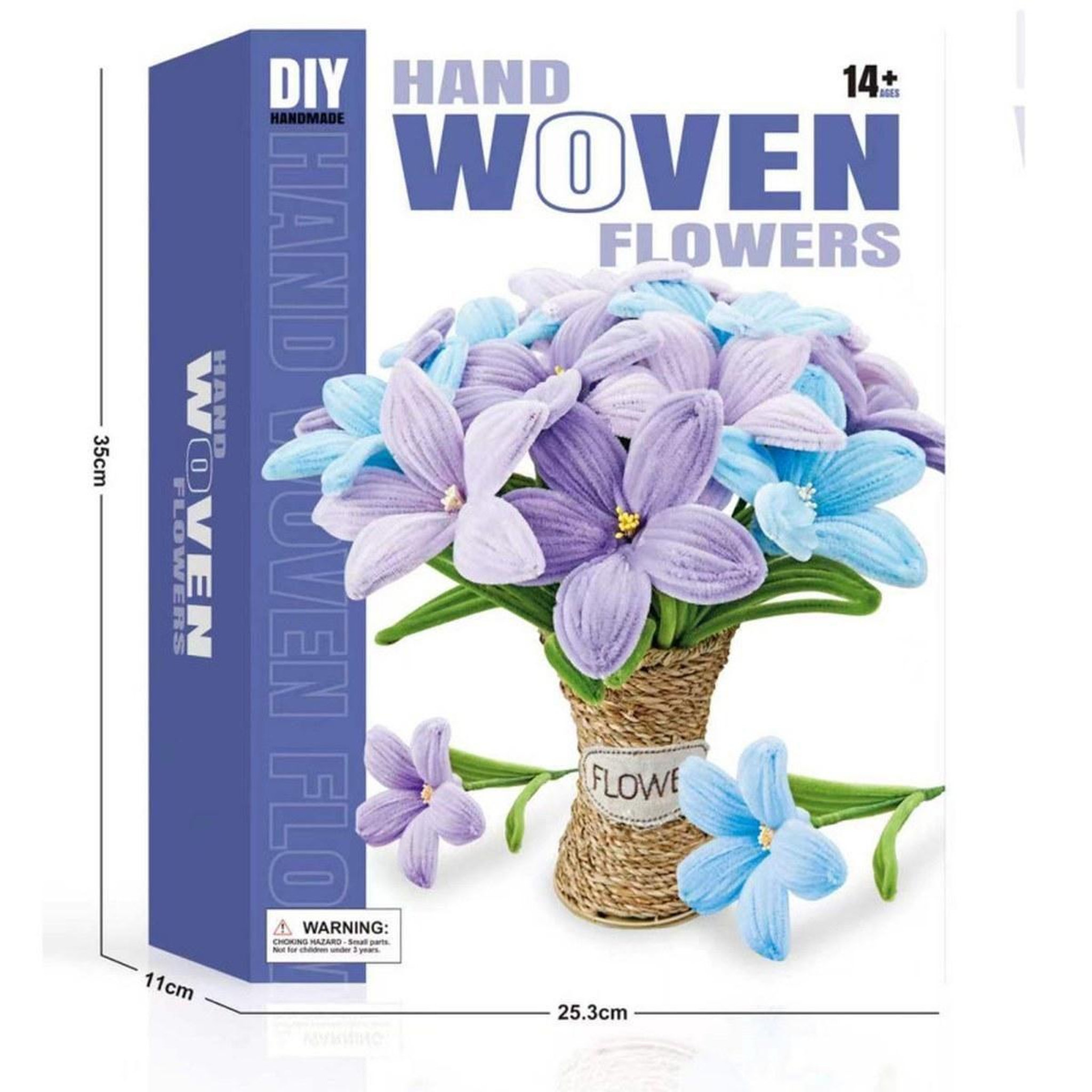Voir la diapositive 2 : GREENSLIDE Maquette Green Slide - Bouquet de Fleurs - DIY - Lys Bleus - Vase Osier