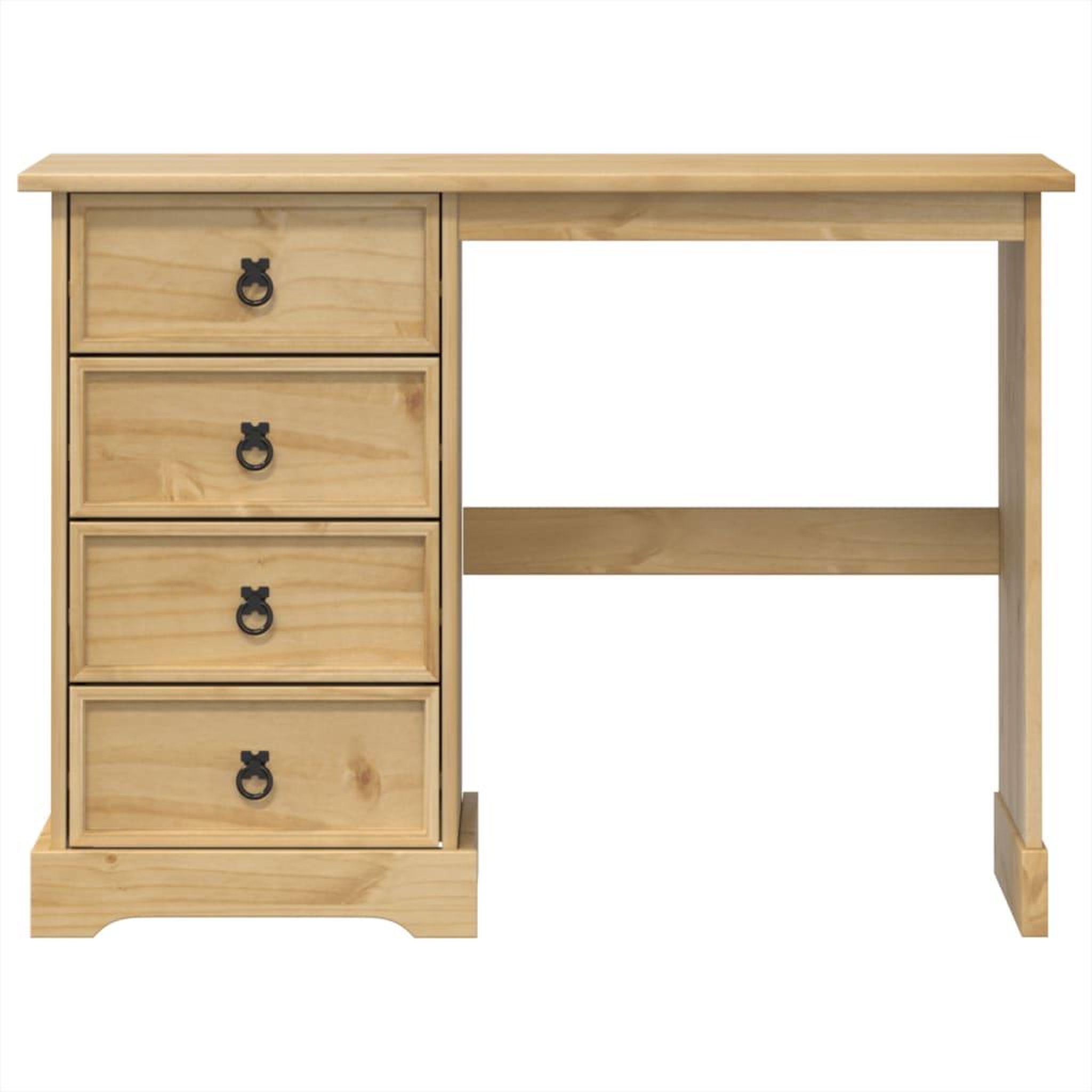 Voir la diapositive 4 : VIDAXL Coiffeuse  104x47x75 cm bois de pin massif