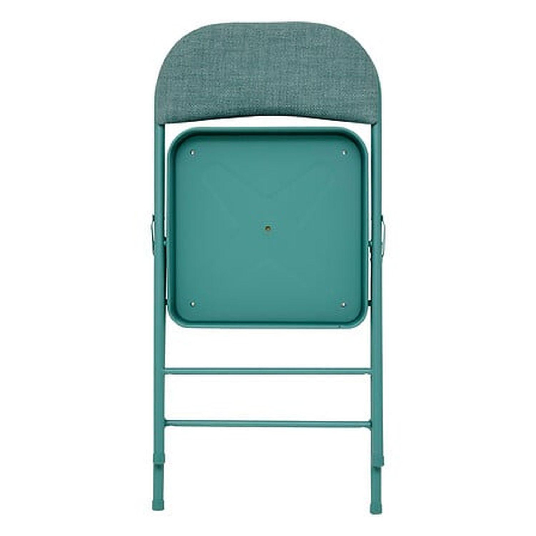 Voir la diapositive 4 : FIVE Lot de 4 chaises pliantes en tissu chiné FLEXY