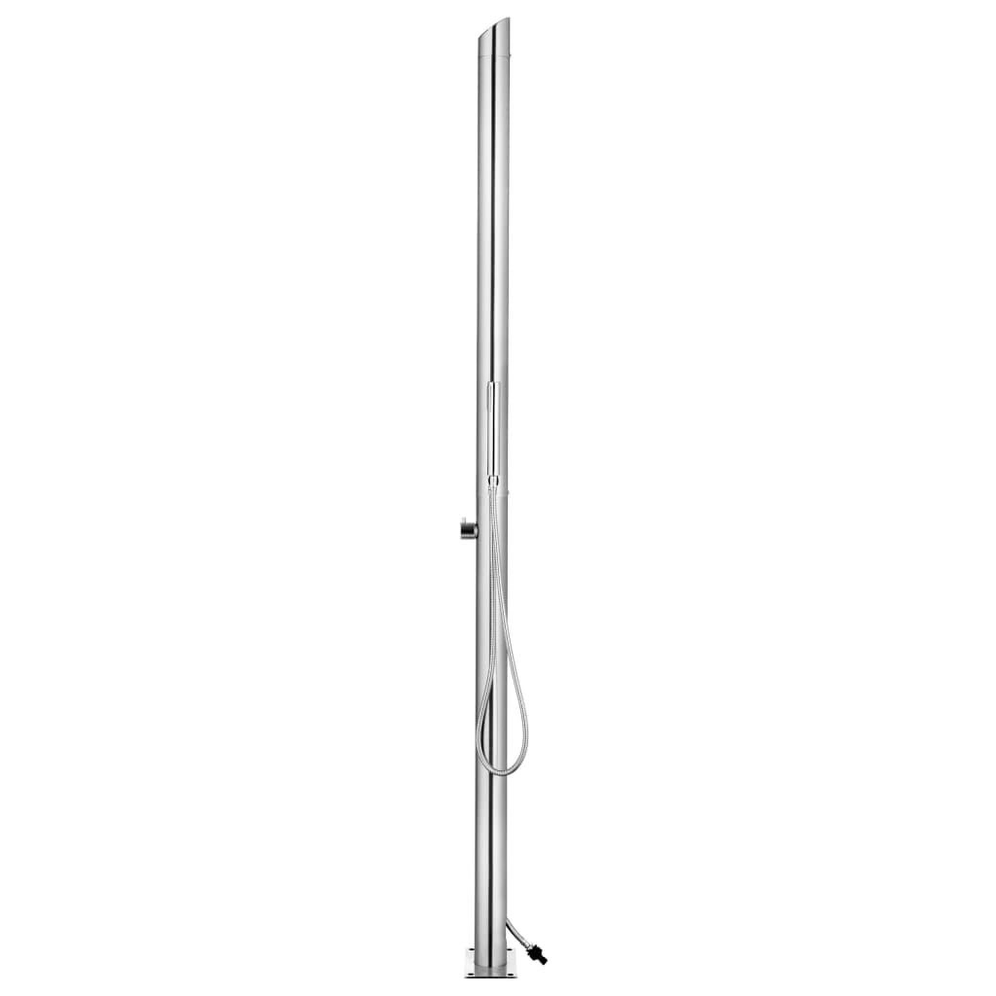 Voir la diapositive 4 : VIDAXL Douche de jardin avec base gris 225 cm Acier inoxydable