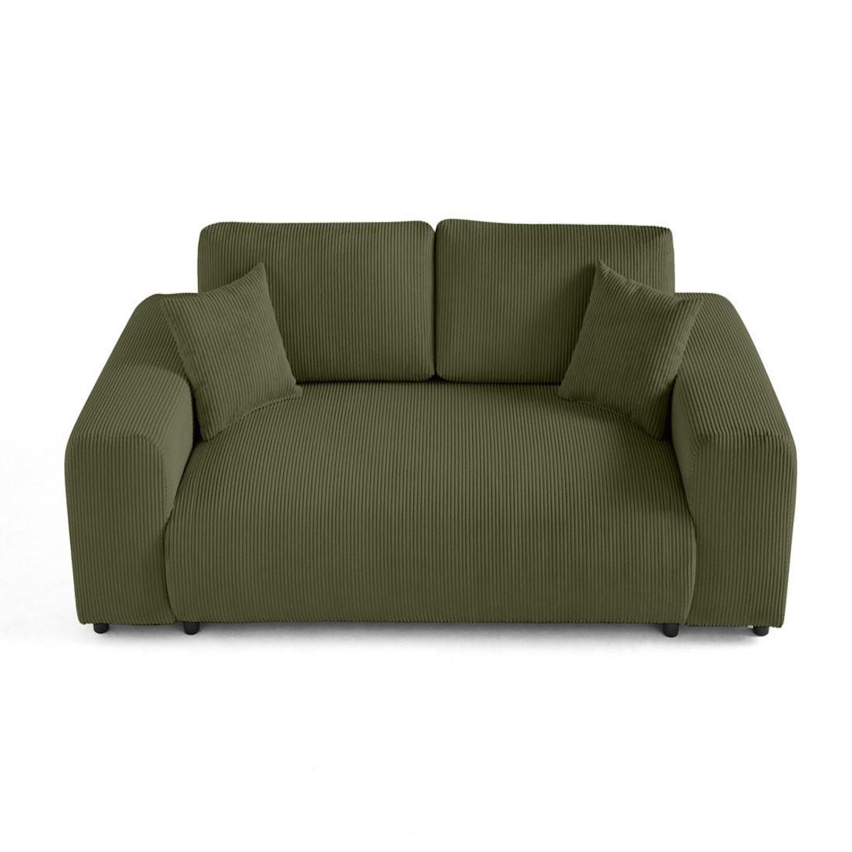 LISA DESIGN Garance - canapé droit 3 places - en velours côtelé