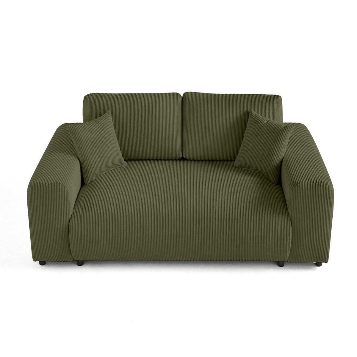 LISA DESIGN Garance - canapé droit 3 places - en velours côtelé