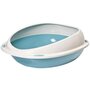 Voir la diapositive 1 : MARKET24 Bac a litiere - AIMÉ - Oval avec rebord amovible - Pour Chat - 45 x 36 x 15,5 cm