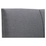 Voir la diapositive 4 : Lit coffre avec sommier relevable et tête de lit effet coussins en tissu gris foncé 140x200 cm EMMANUEL