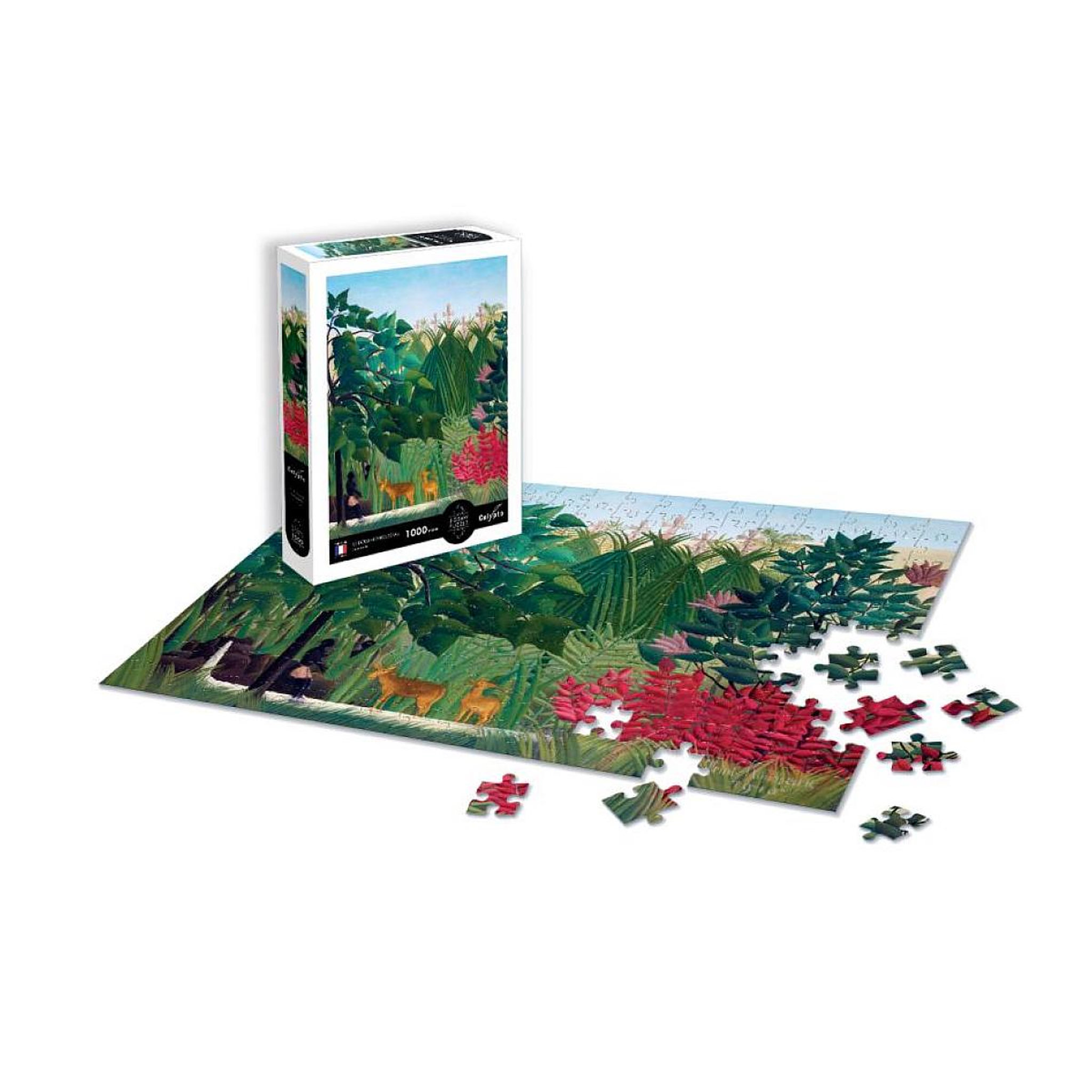 Voir la diapositive 2 : Sentosphere Puzzle 1000 pièces - la cascade - le douanier rousseau