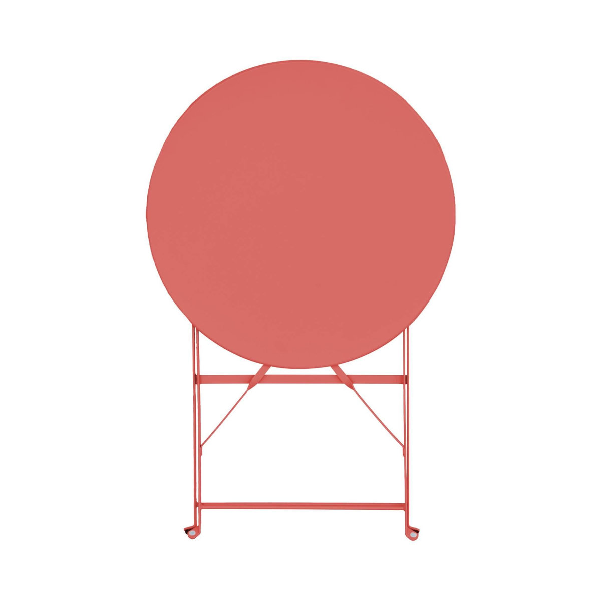 SWEEEK Table de jardin bistrot pliable - Emilia ronde - Table ronde Ø60cm en acier thermolaqué