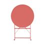 Voir la diapositive 5 : SWEEEK Table de jardin bistrot pliable - Emilia ronde - Table ronde Ø60cm en acier thermolaqué