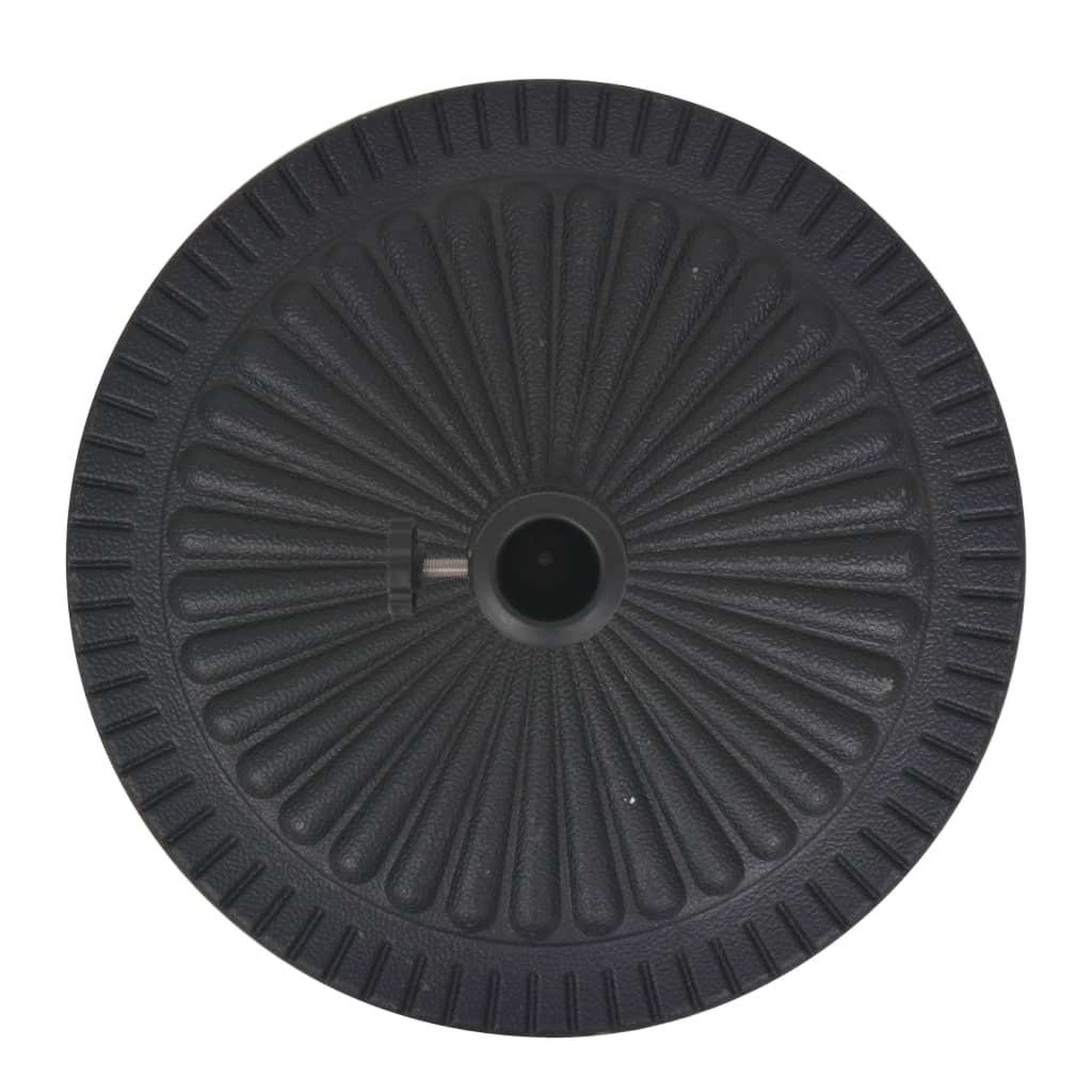 Voir la diapositive 4 : VIDAXL Socle de parasol Resine Rond Noir 14 kg