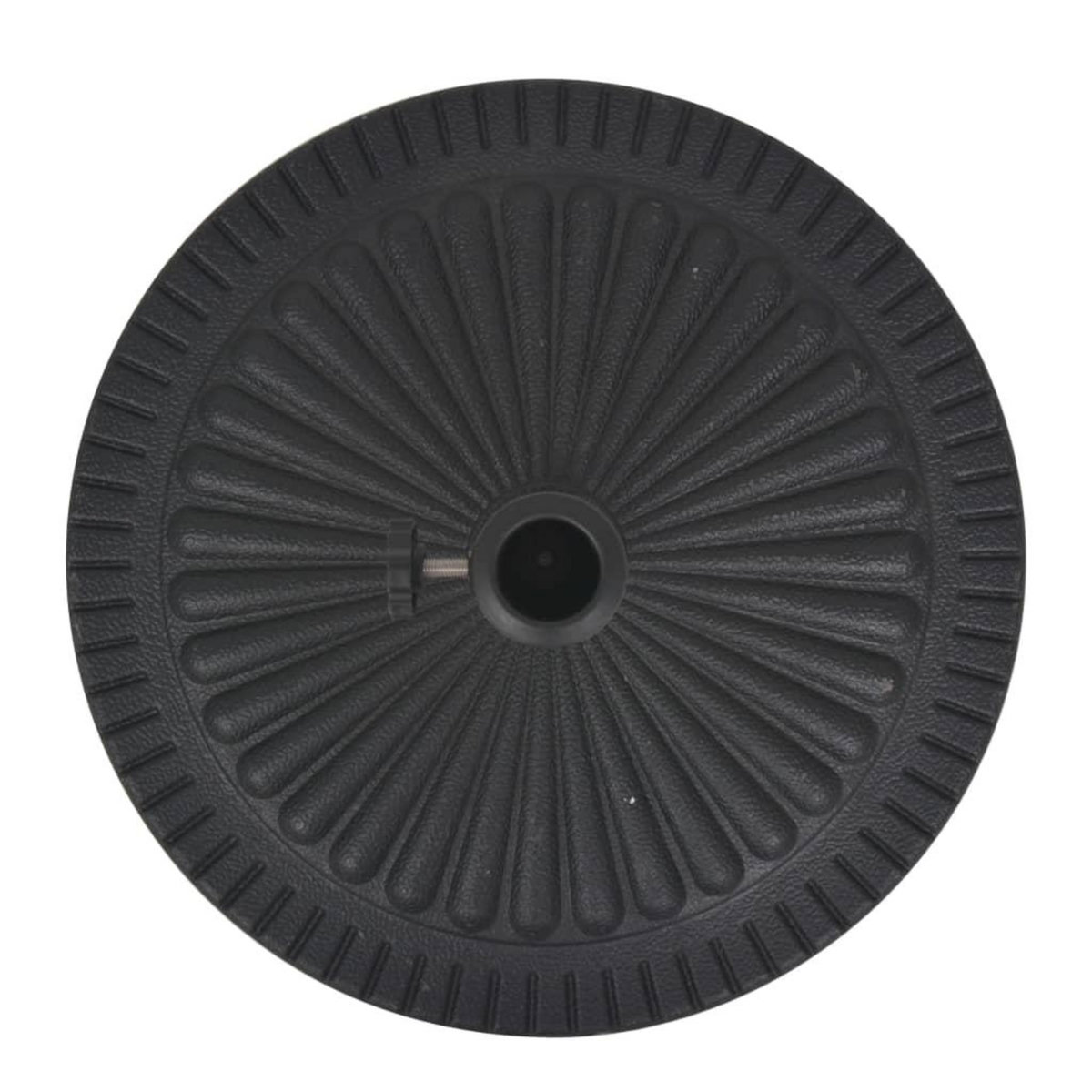 VIDAXL Socle de parasol Resine Rond Noir 14 kg
