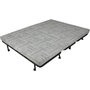Voir la diapositive 5 : MARKET24 Banquette BZ Joe - Tissu gris anthracite - 3 places - L 143 x P 97 cm - Couchage 140 x 190 cm