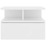 Voir la diapositive 4 : VIDAXL Table de chevet flottante Blanc 40x31x27 cm Bois d'ingenierie