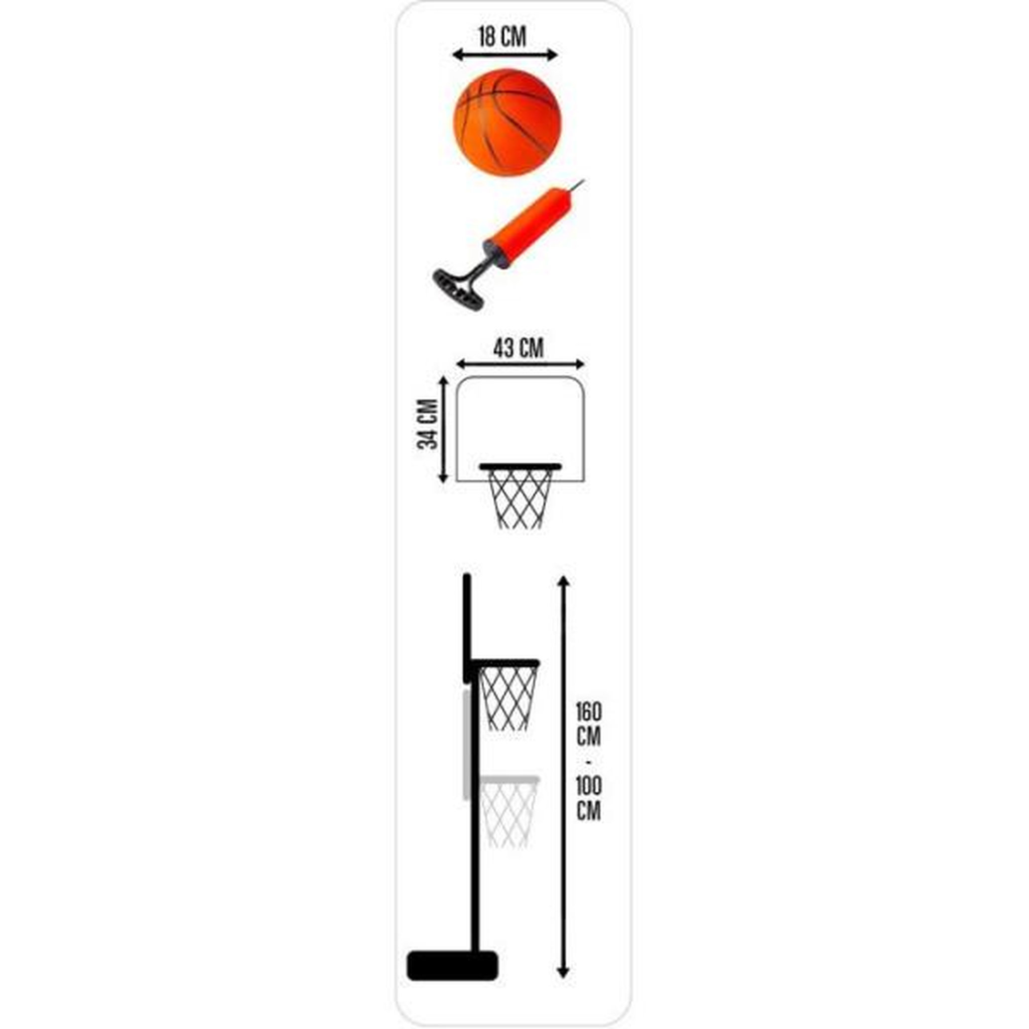 Voir la diapositive 4 : Marvel Panier de basket - marvel - iron man - réglable avec sons et lumieres - 100-160 cm