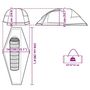 Voir la diapositive 6 : VIDAXL Tente de camping a dome 1 personne bleu impermeable
