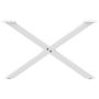 Voir la diapositive 4 : VIDAXL Pieds de table basse forme de X 2 pcs blanc 70x(42-43) cm acier