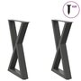 Voir la diapositive 1 : VIDAXL Pieds de table a manger 2 pcs anthracite 50x(72-73,3)cm