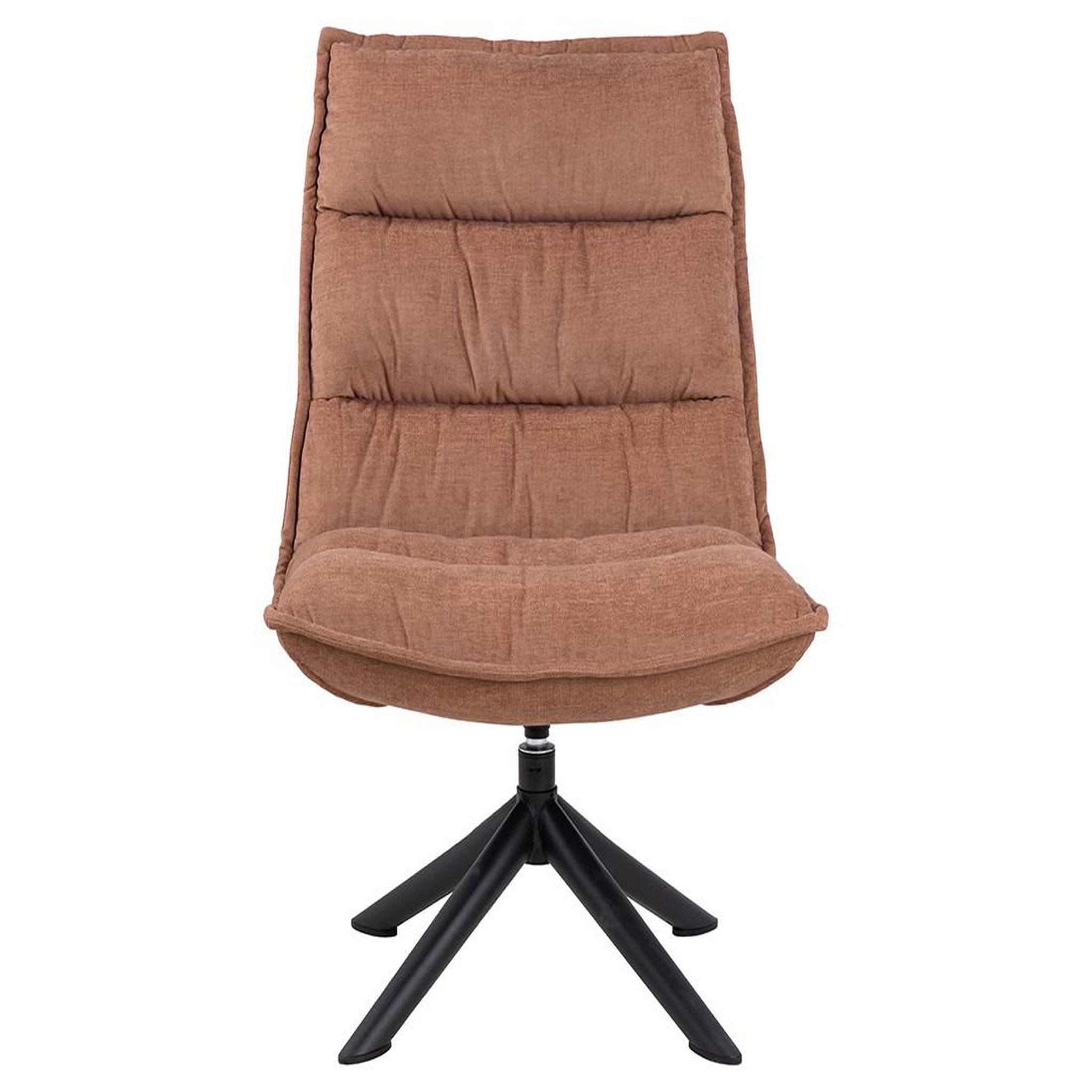 Voir la diapositive 3 : BEST MOBILIER Mellow - fauteuil pivotant - en tissu - pieds en acier
