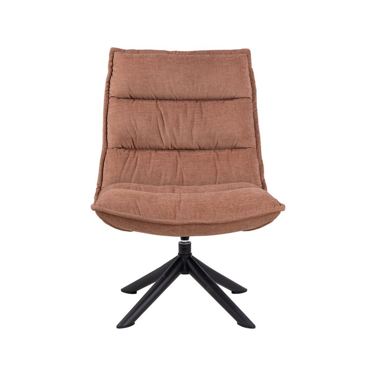 LISA DESIGN Mellow - fauteuil pivotant - en tissu - pieds en acier