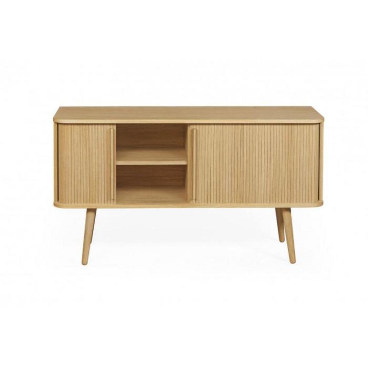 Paris Prix Buffet 2 Portes en Bois Massif  Rove  138cm Chêne