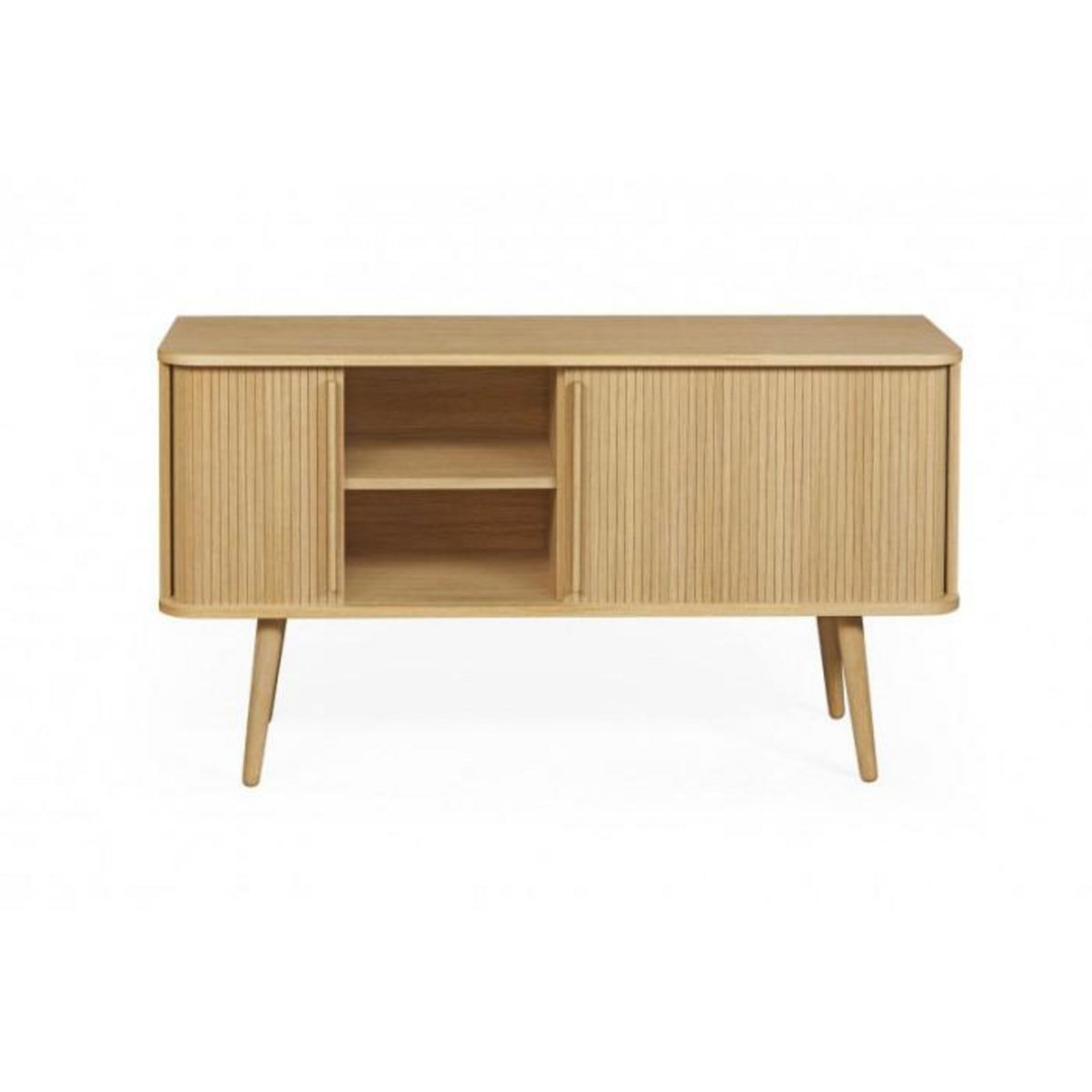 Paris Prix Buffet 2 Portes en Bois Massif  Rove  138cm Chêne