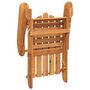 Voir la diapositive 3 : VIDAXL Chaise de jardin Adirondack avec coussins bois massif d'acacia