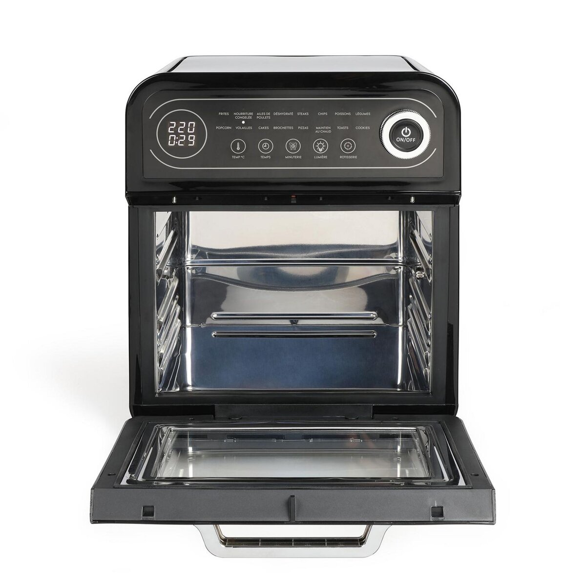 LIVOO Four à air chaud 12l 1600w noir - doc255