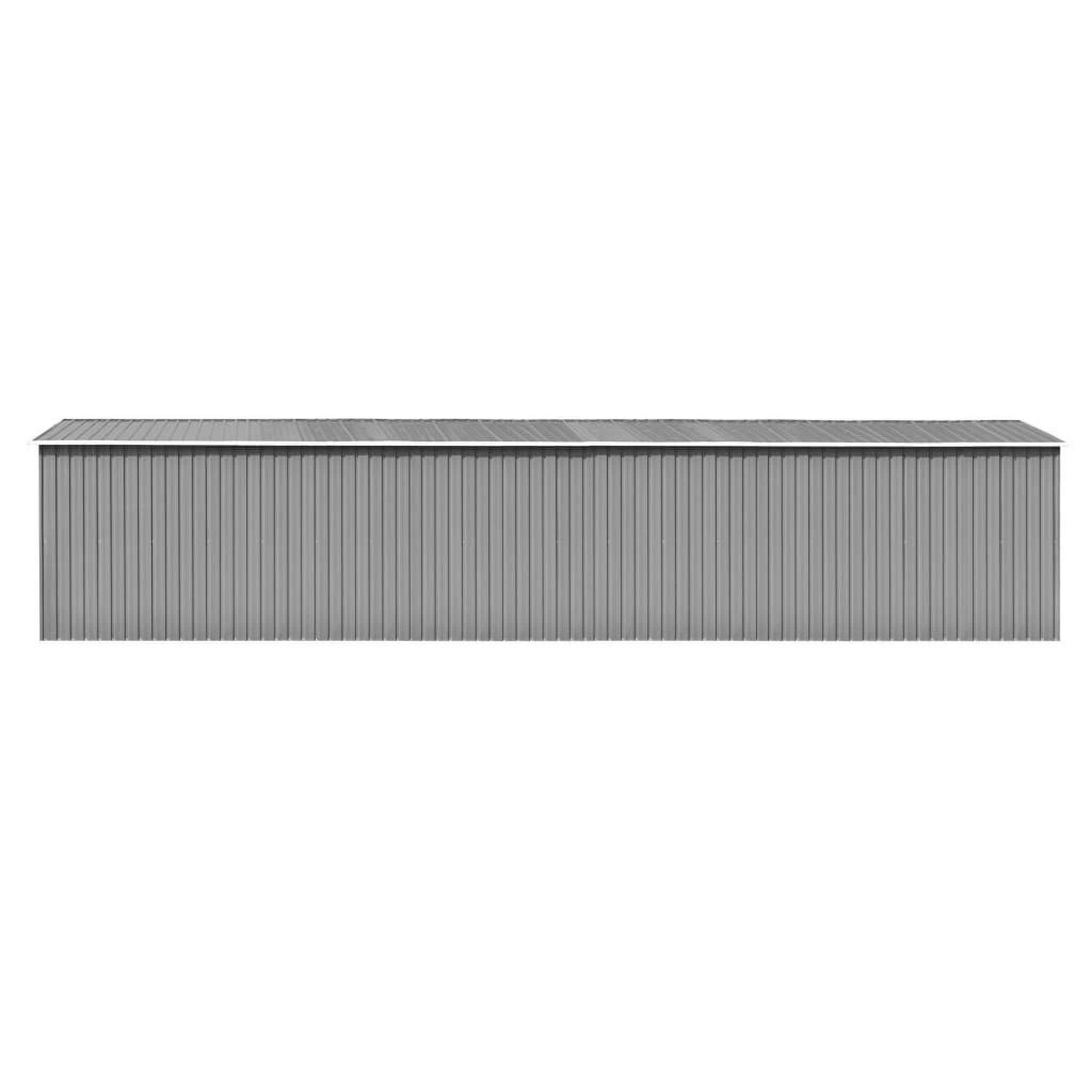 Voir la diapositive 2 : VIDAXL Abri de jardin Gris 257x990x181 cm Acier galvanise