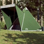VIDAXL Tente familiale tipi 6 personnes vert impermeable