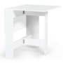 Voir la diapositive 4 : ID MARKET Table console pliable EDI 2-4 personnes bois blanc 103 x 76 cm